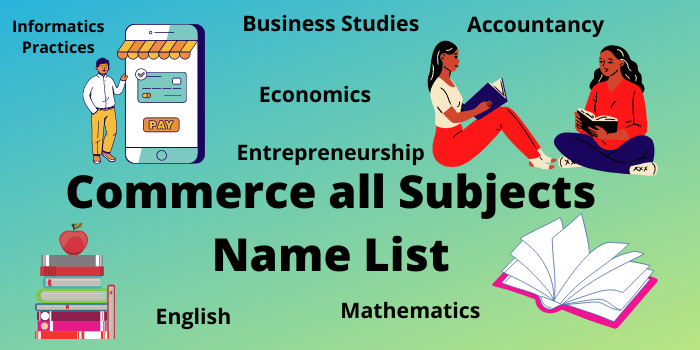 commerce all subjects name list