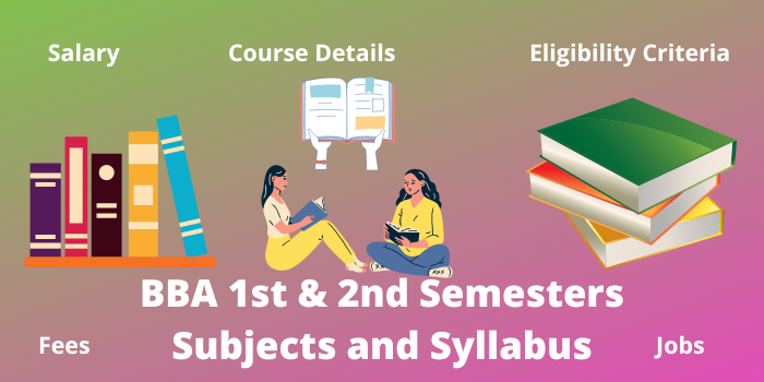 BBA 3rd and 4th subjects list and syllabus