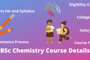 BSc chemistry Course details