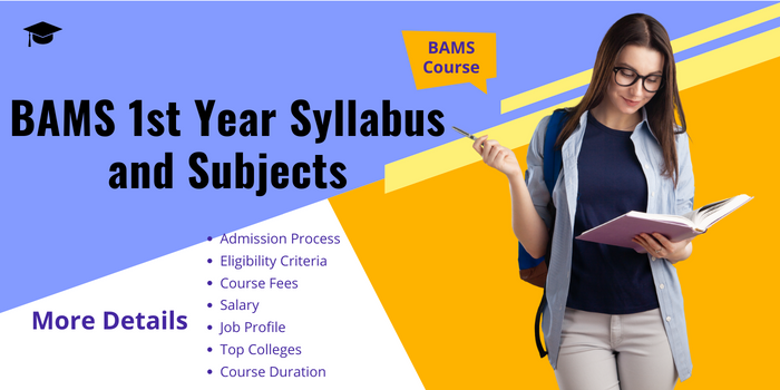 BAMS 1st Year syllabus and subjects list