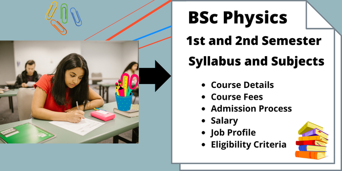BSc Physics 1st and 2nd semester syllabus and subjects