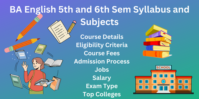 BA English 5th and 6th Semester Syllabus and Subjects