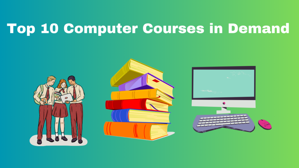 top 10 computer courses lin demand in india