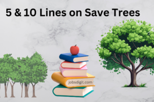 10 lines on save trees in English
