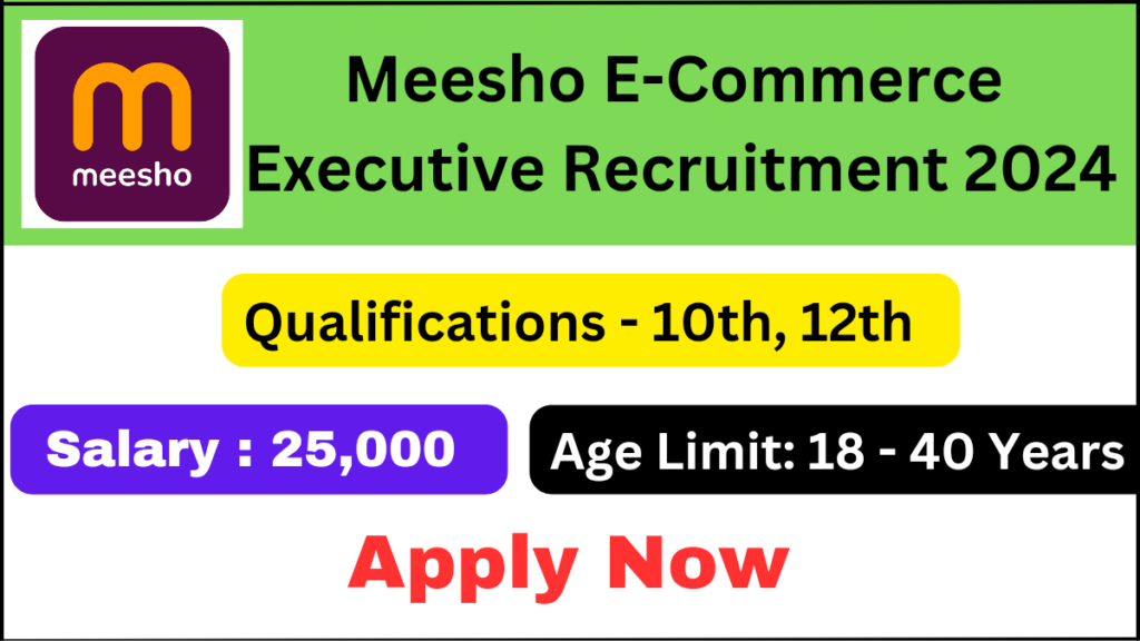 Meesho E-Commerce Executive Recruitment